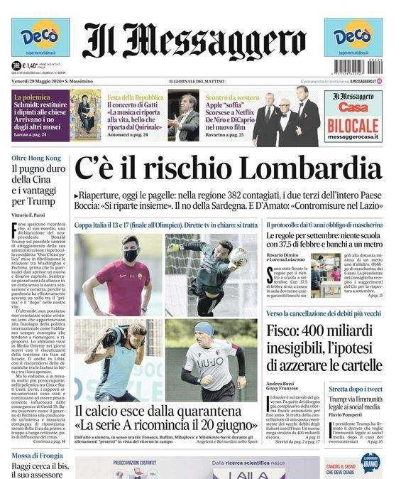 Il Messaggero: "Serie A, venti di speranza"