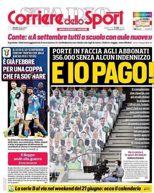 Corriere dello Sport: "E io pago!"