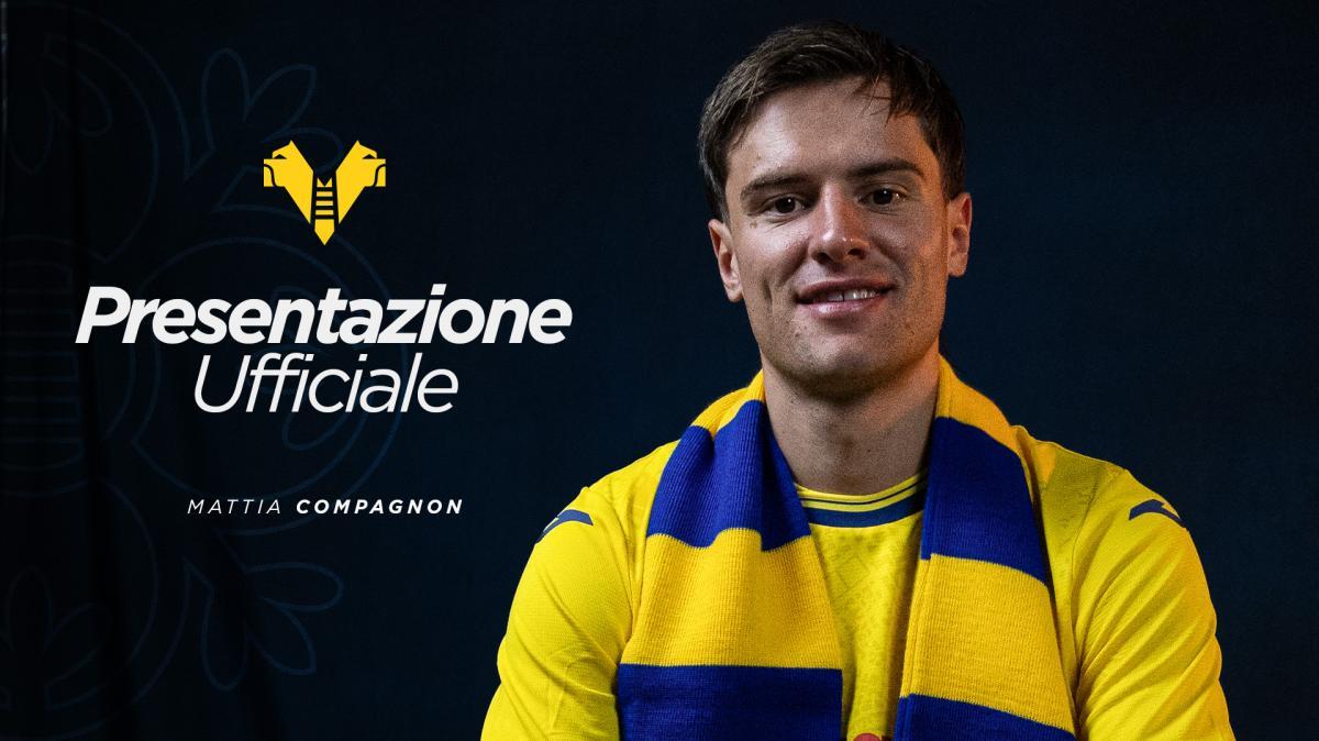 Hellas Verona: presentazione ufficiale di Mattia Compagnon