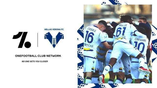 L'Hellas Verona entra nella piattaforma OneFotball
