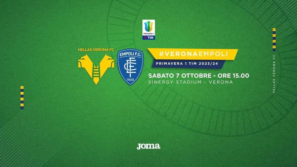 Primavera: gialloblù in campo oggi con l'Empoli al Sinergy Stadium