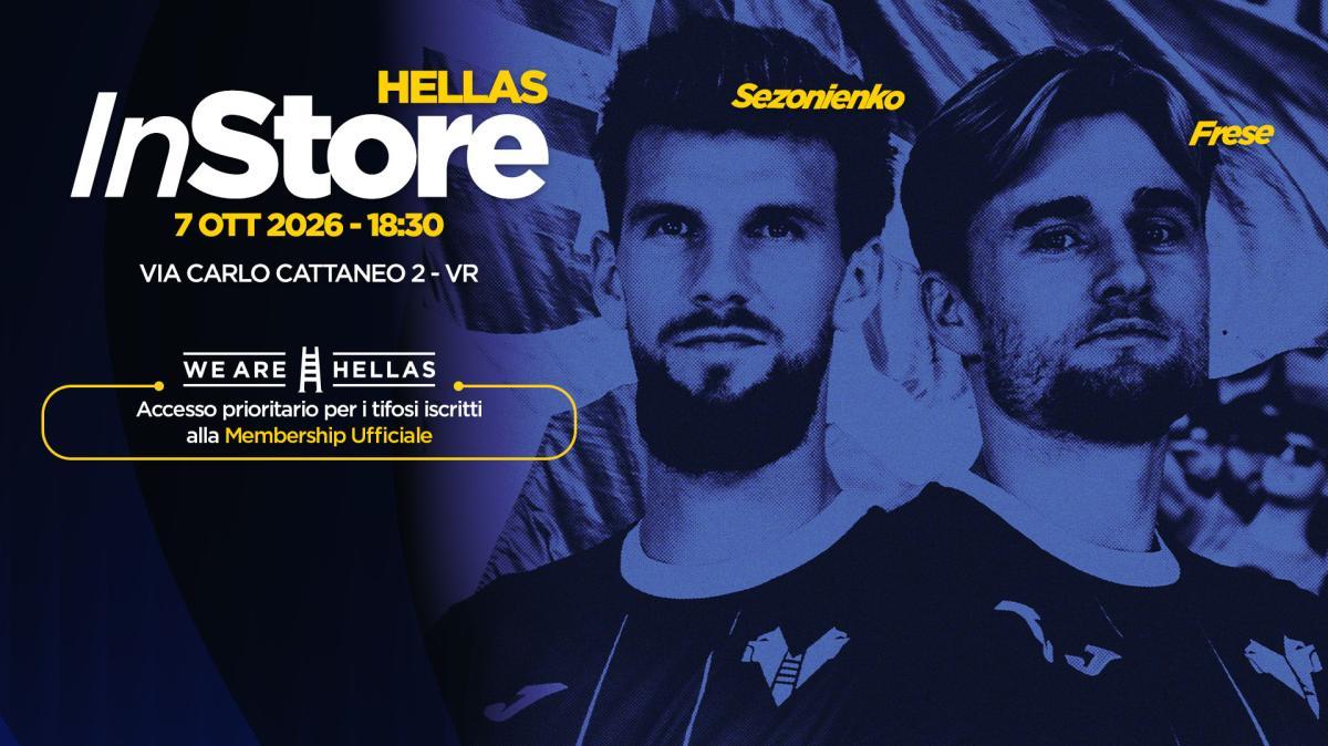 Hellas in Store - Frese e Sezonienko all'Official Store di via Cattaneo