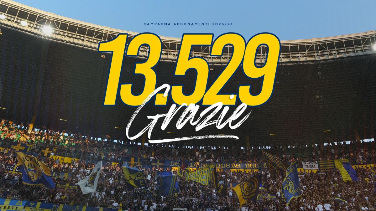 Campagna Abbonamenti 2026/2027: si chiude a 13.529