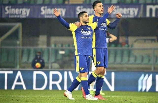 Verona-Sampdoria: 1 - 1 a Caputo risponde Caprari