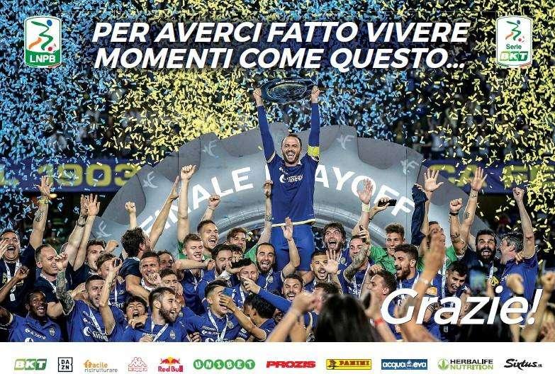 "Grazie per averci fatto vivere momenti come questo..."