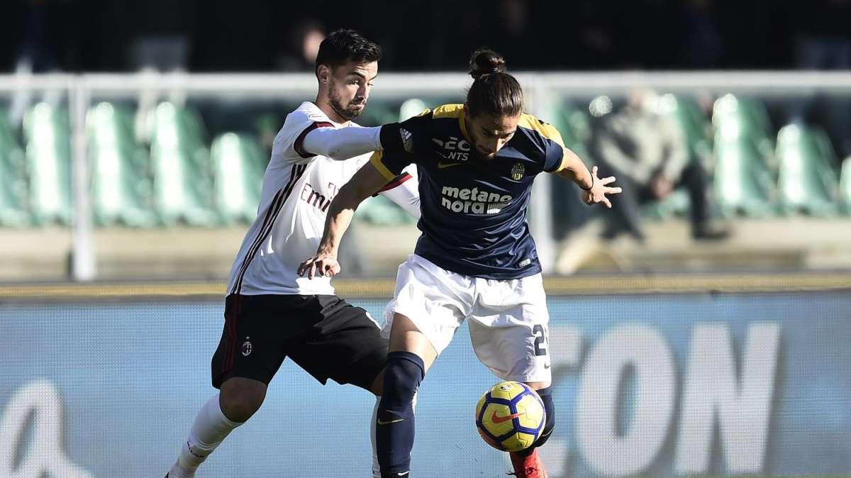 Verona-MIlan : i precedenti, nel 2017 l'ultima vittoria gialloblù