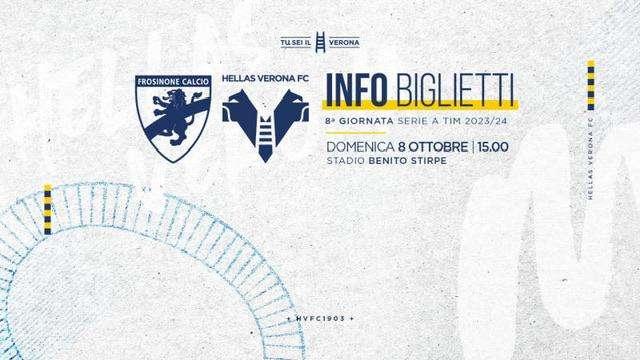 Frosinone-Verona: iniziata la prevendita biglietti settore OSPITI, c'è tempo fino a sabato alle 19