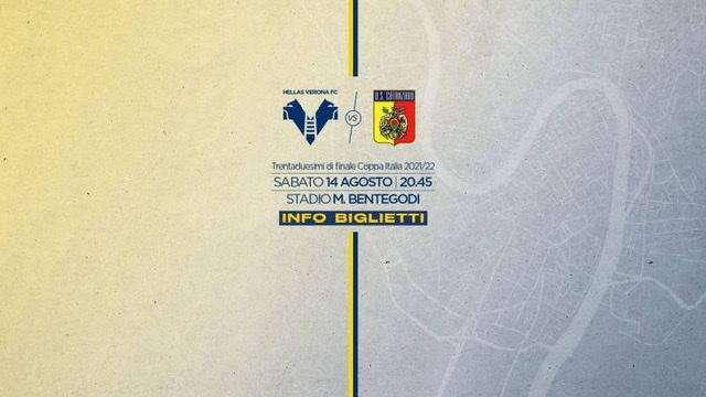 Coppa Italia, Hellas Verona-Catanzaro: biglietti in vendita anche nel prepartita