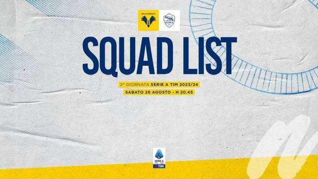 Verona-Roma, i convocati gialloblù di Baroni, ci sono Faraoni e Serdar