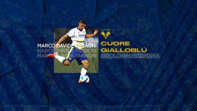Hellas, Concorso "Cuore Gialloblù": con il Bologna primo posto per Faraoni