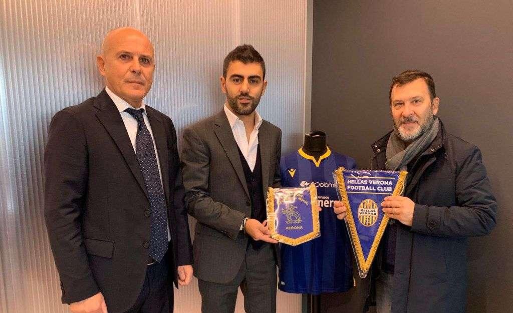 L'Associazione "Veronesi nel mondo" in visita all'Hellas Verona