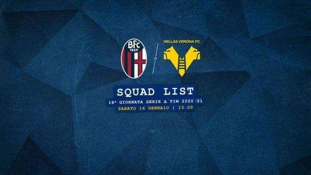 Bologna-Verona: i convocati di mister Juric