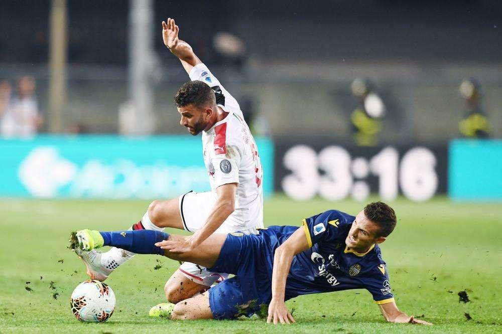 Verona-Milan 0-1, un rigore di Piatek punisce uno splendido Hellas