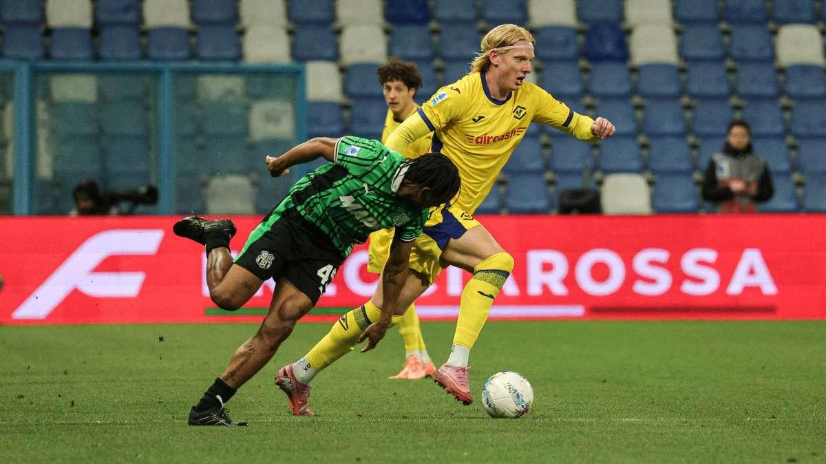 Sassuolo-Verona 3-0, il tabellino dell'incontro