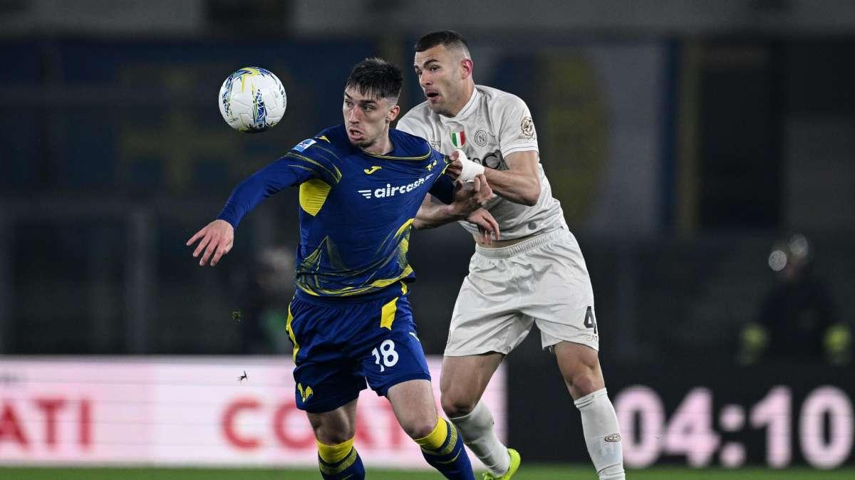 Verona-Napoli 1-2, il tabellino dell'incontro