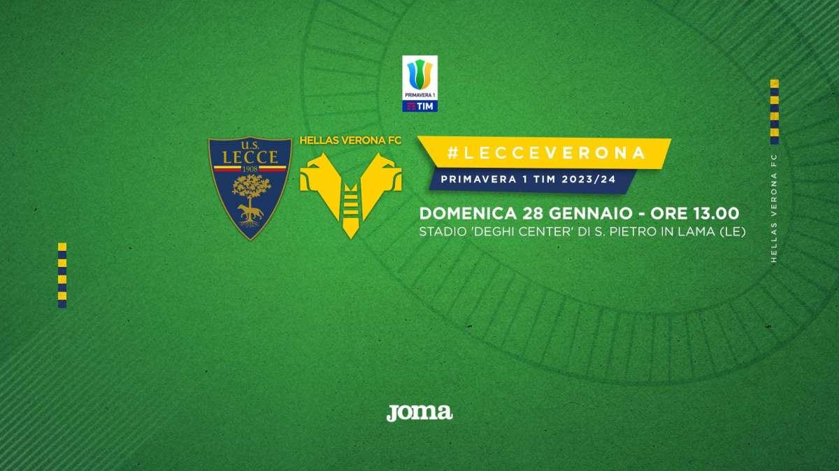 Primavera: gialloblù domenica in trasferta a Lecce