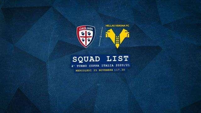 Cagliari- Verona: i convocati di Juric 