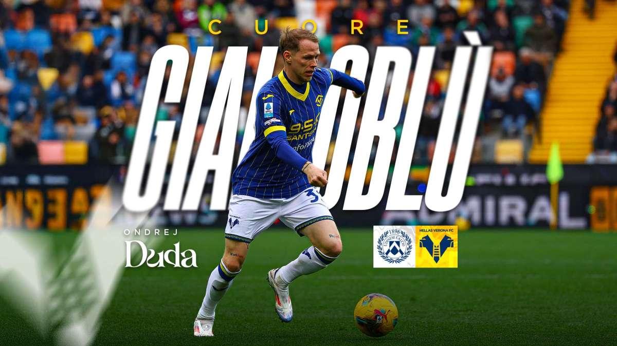 Cuore Gialloblù, Udinese-Verona 01-, Duda il più votato dei gialloblù