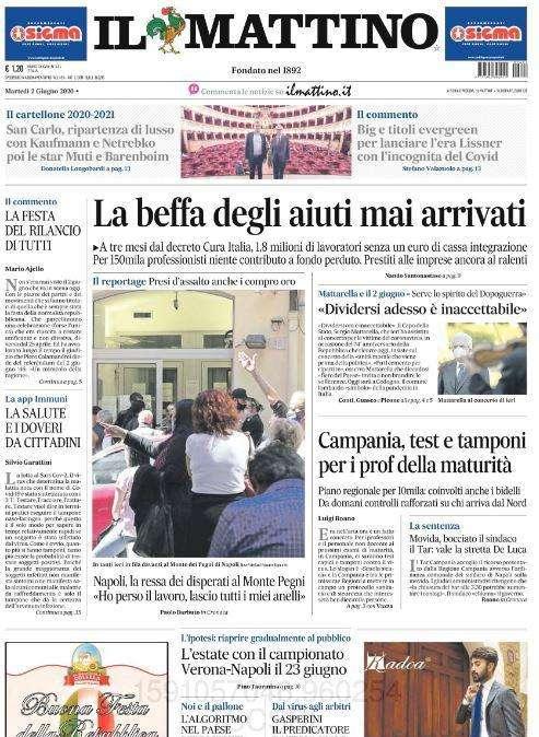 Il Mattino: "L'estate con il campionato. Verona-Napoli il 23 giugno"