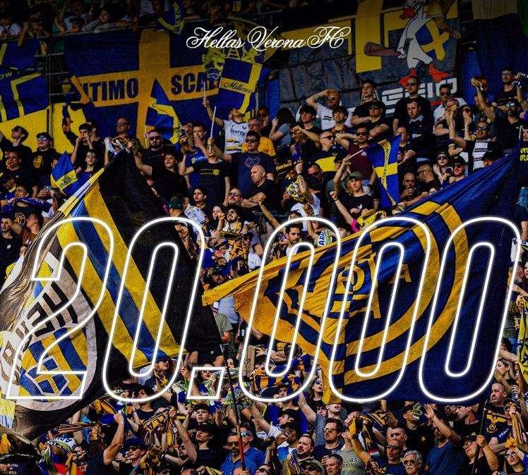 Verona - Torino: il Bentegodi già a quota 20mila