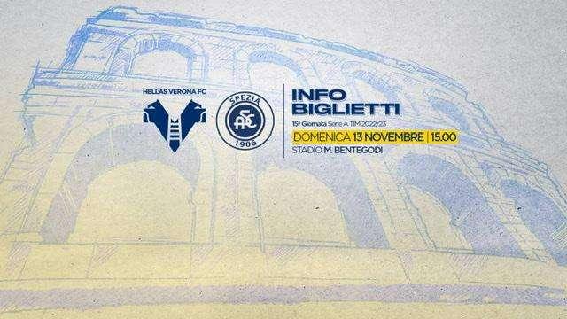 Verona - Spezia : info biglietti