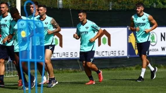 Hellas: allenamento mattutino per i gialloblù