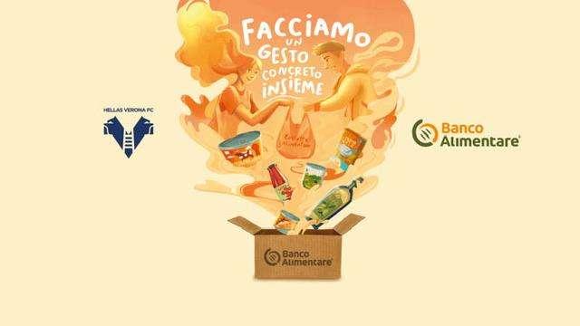 Hellas Verona Foundation e l'Associazione Banco Alimentare per la Giornata della Colletta Alimentare