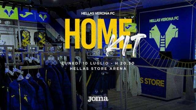 Hellas Verona, Home Kit 2023/2024: lunedì 10 luglio la presentazione della nuova maglia "Home"