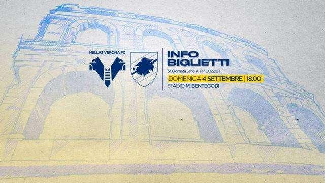 Verona-Sampdoria: info biglietti