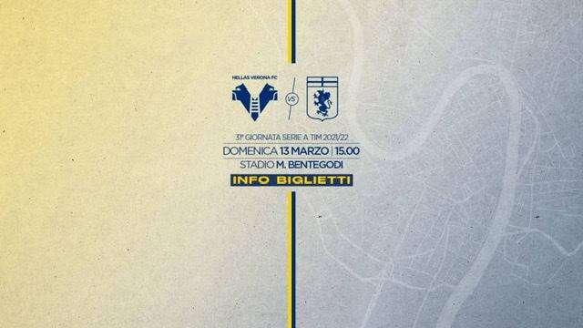 Hellas Verona-Genoa: info biglietti, tagliandi a partire da 5 Euro
