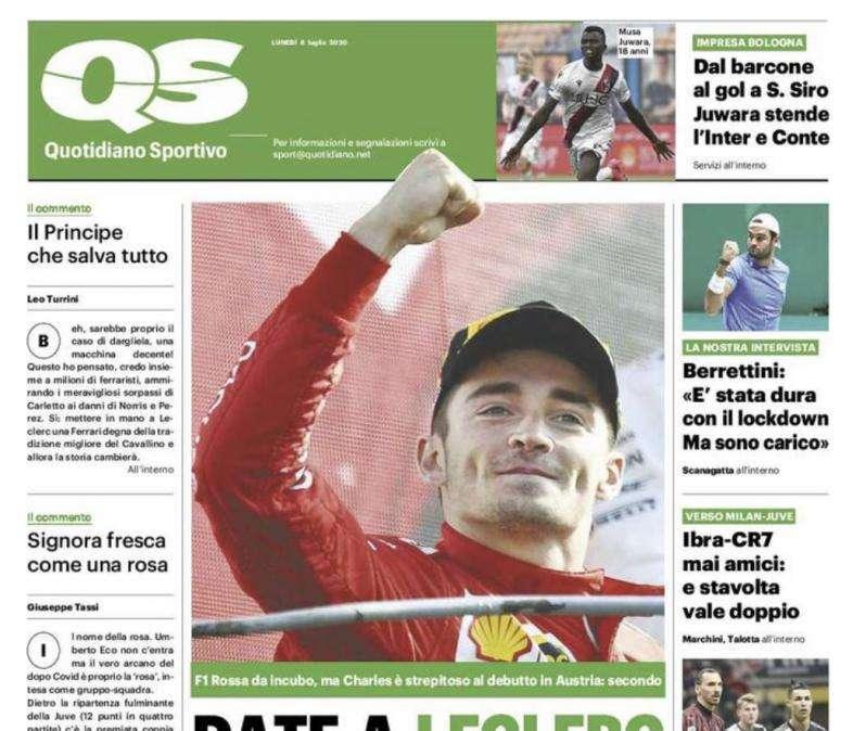 Quotidiano Sportivo:  "Riparte il Brescia, batte il Verona e torna a sperare"