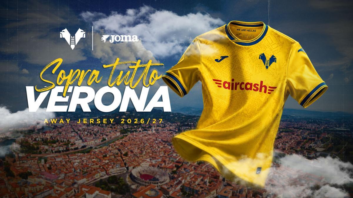 Hellas Verona, stagione 2026/2027: ecco la maglia "Away"