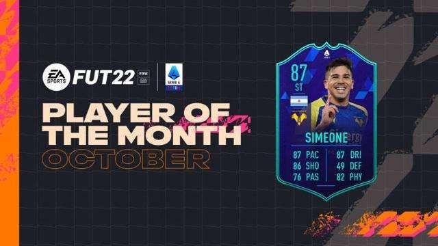 Giovanni Simeone: EA SPORTS Player per il mese di ottobre