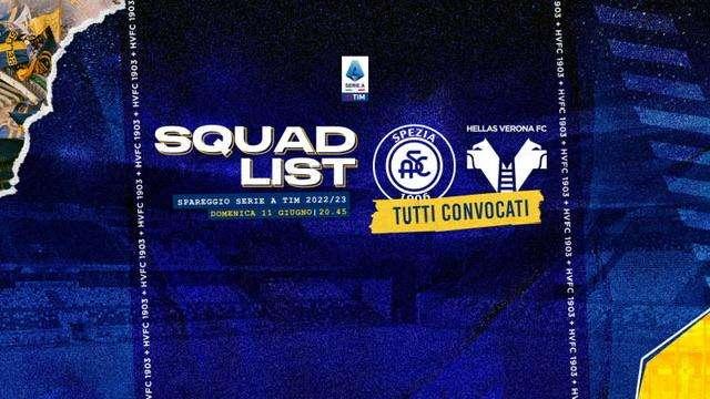Spezia-Verona: Zaffaroni convoca tutti i gialloblù