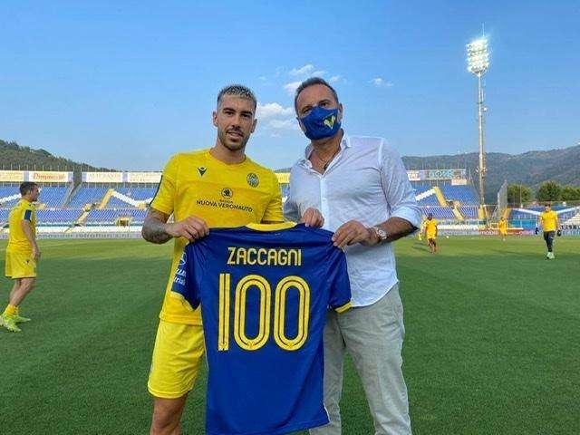 100 presenze in gialloblù per Mattia Zaccagni