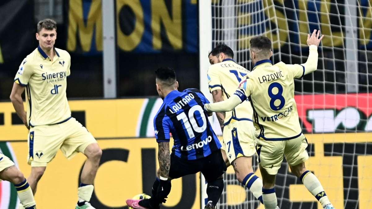 Inter-Verona 1 - 0 decide Lautaro, prima sconfitta per Zaffaroni