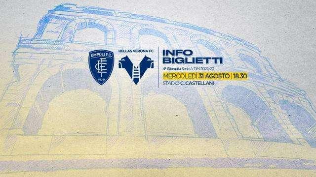 Empoli-Verona: info biglietti settore OSPITI