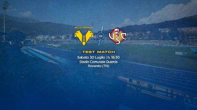 Hellas: sabato 30 luglio amichevole con la Cremonese