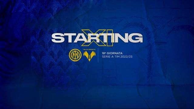 INTER-VERONA, LE FORMAZIONI UFFICIALI