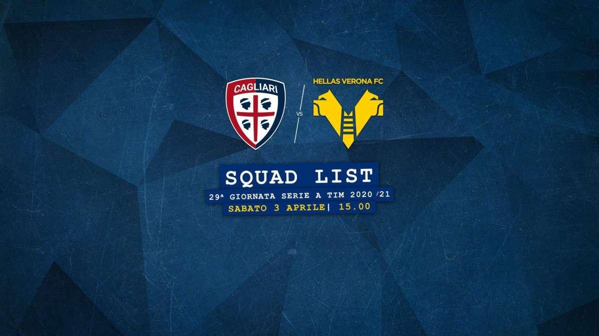I 22 convocati di Ivan Juric per il match con il Cagliari