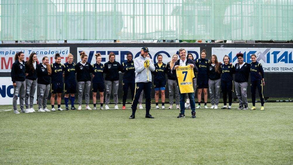 Hellas Verona Women e VetroCar CSS Verona in campo insieme