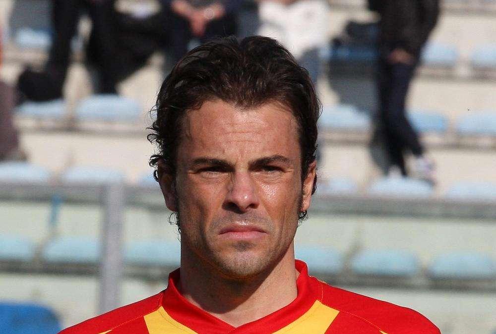 Massimiliano Scaglia con la maglia del Gallipoli