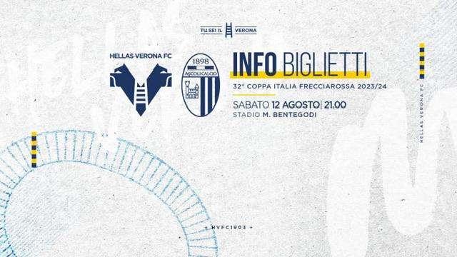 Ascoli-Verona: biglietti in vendita anche il giorno della gara