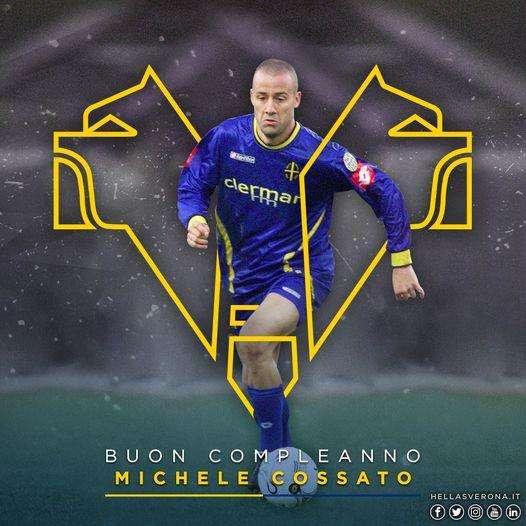 Gli auguri dell'Hellas Verona a Michele Cossato