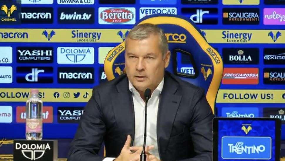 Verona-Empoli 1-4, Sogliano: «Stasera nessuna decisione, ci prendiamo un attimo per riflettere»