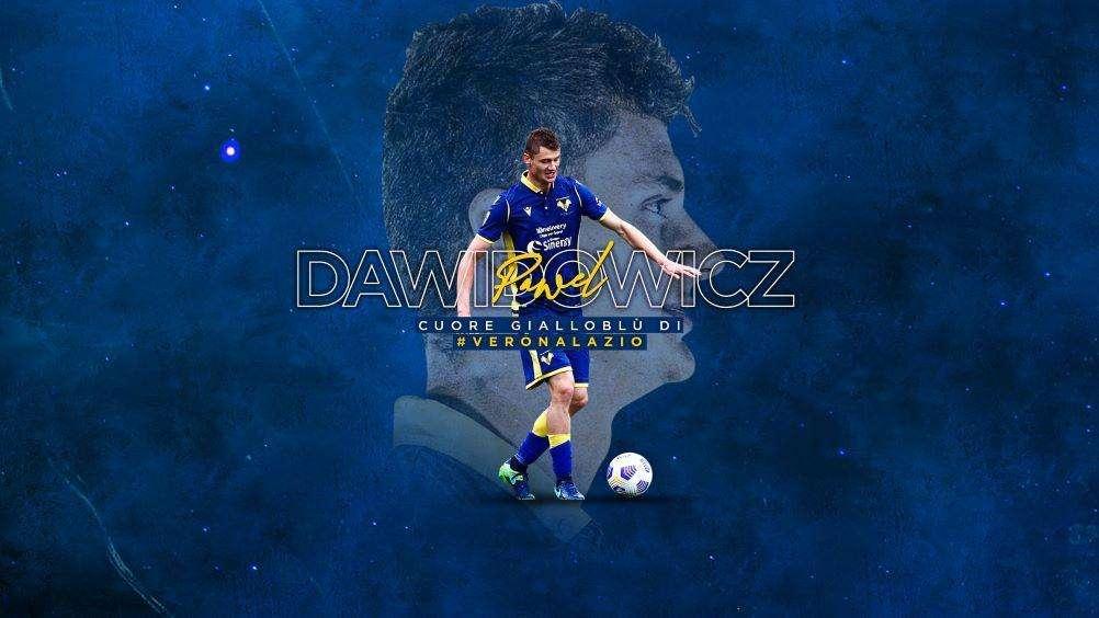 Pawel Dawidowicz "Cuore Gialloblù" di Hellas Verona-Lazio