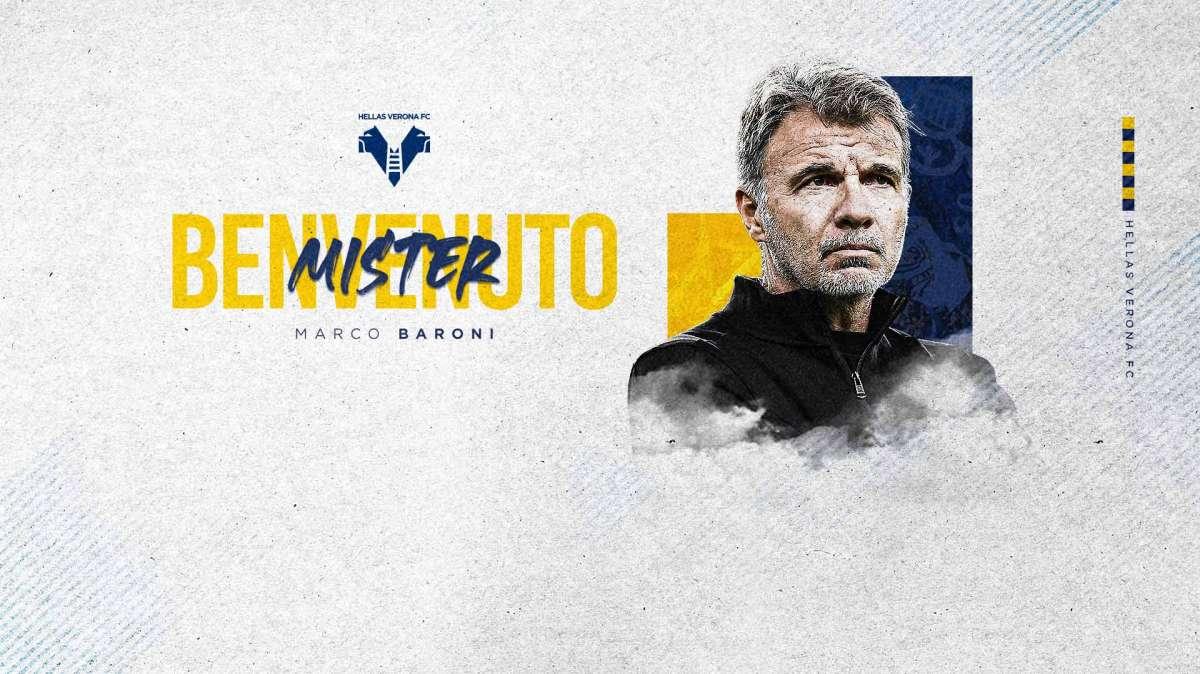 UFFICIALE - Hellas Verona, è Marco Baroni il nuovo allenatore