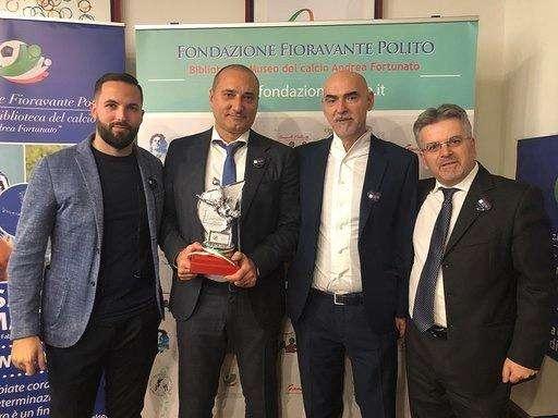 Il Coni assegna al presidente Setti il premio "Andrea Fortunato - Lo sport è vita"