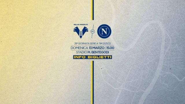 Verona - Napoli : info biglietti
