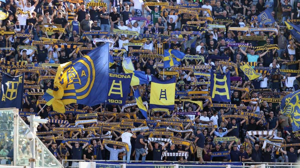 Fiorentina-Verona: 1.189 i tifosi al seguito dei gialloblù